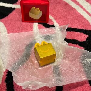 McDonald’s 2025 Gold Mini Happy Meal Box Toy